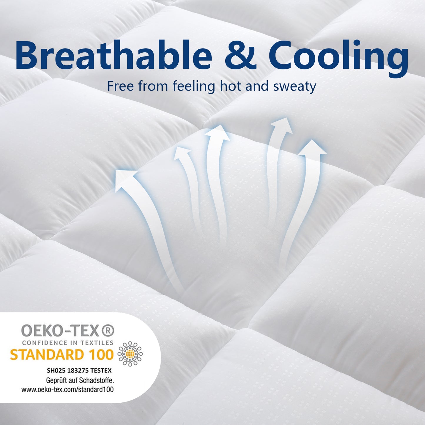 Breathable Extra Thick Mattress Topper Twin