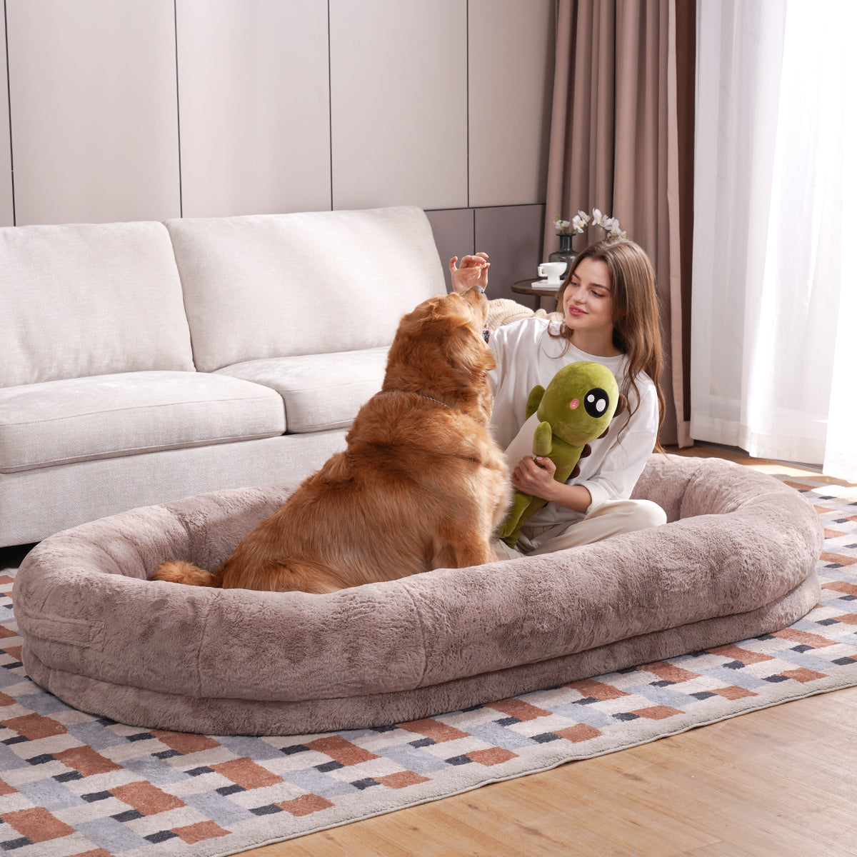 Giant Dog Bed for Adults and Pets