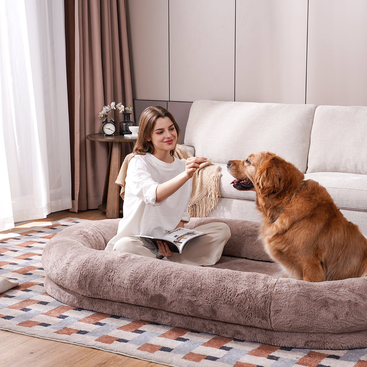 Giant Dog Bed for Adults and Pets